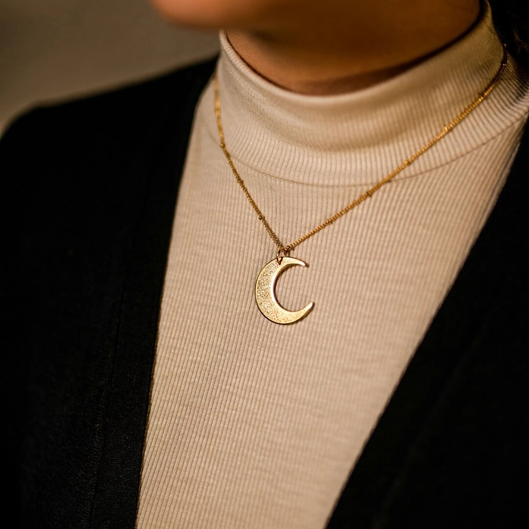 Collier Lune Ayat el Kursi