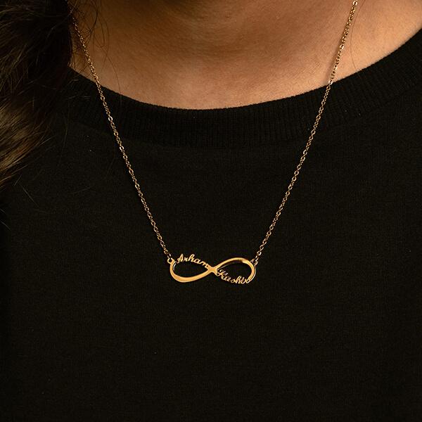Collier Infinity Personnalisé à 2 noms