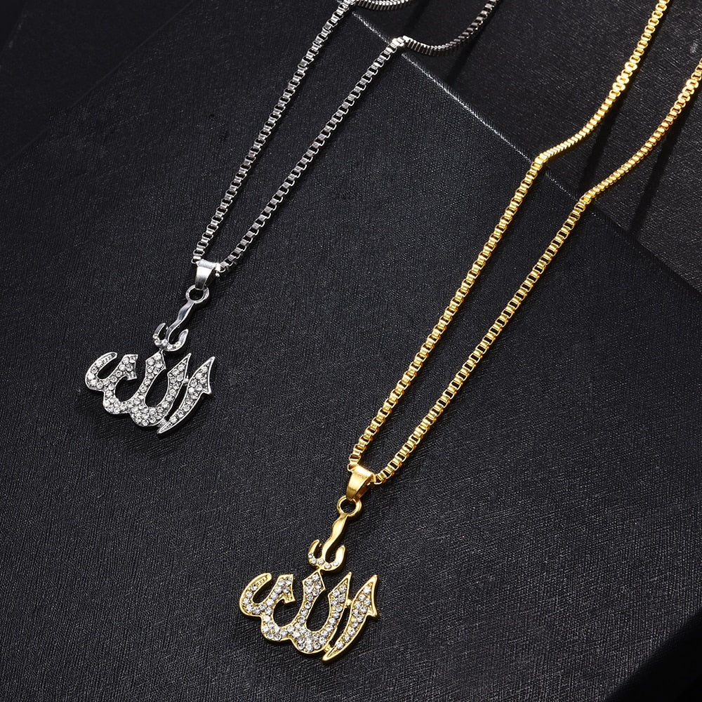 Collier Allah avec Strass
