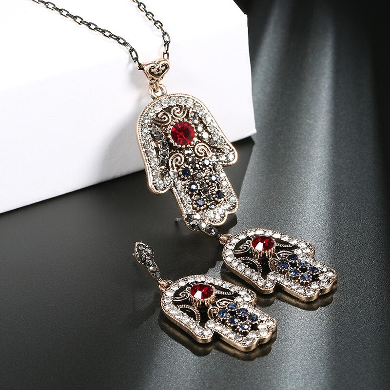 Ensemble Bijoux Main de Fatma