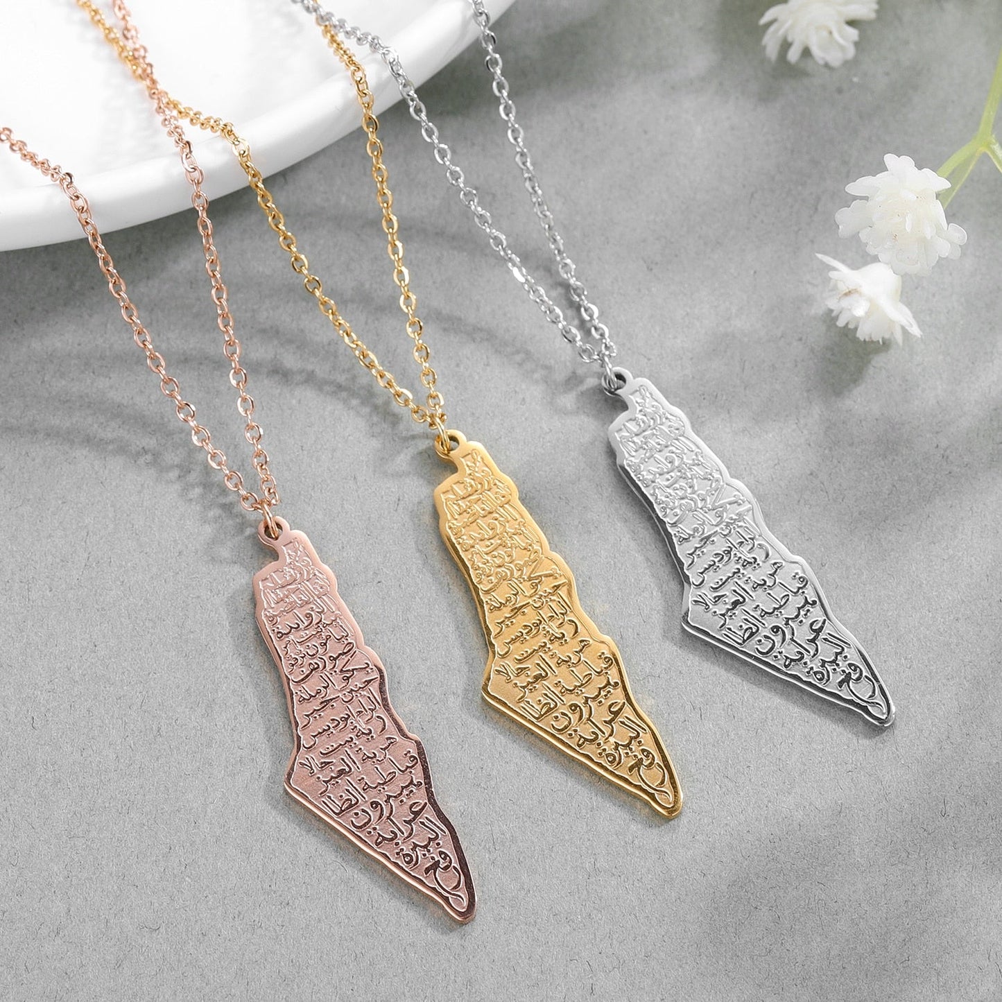 Collier Calligraphie Palestine