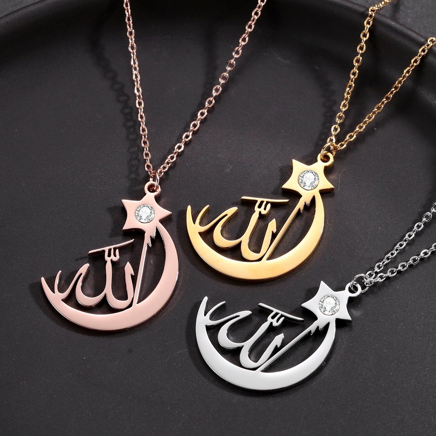 Collier Allah Croissant de Lune
