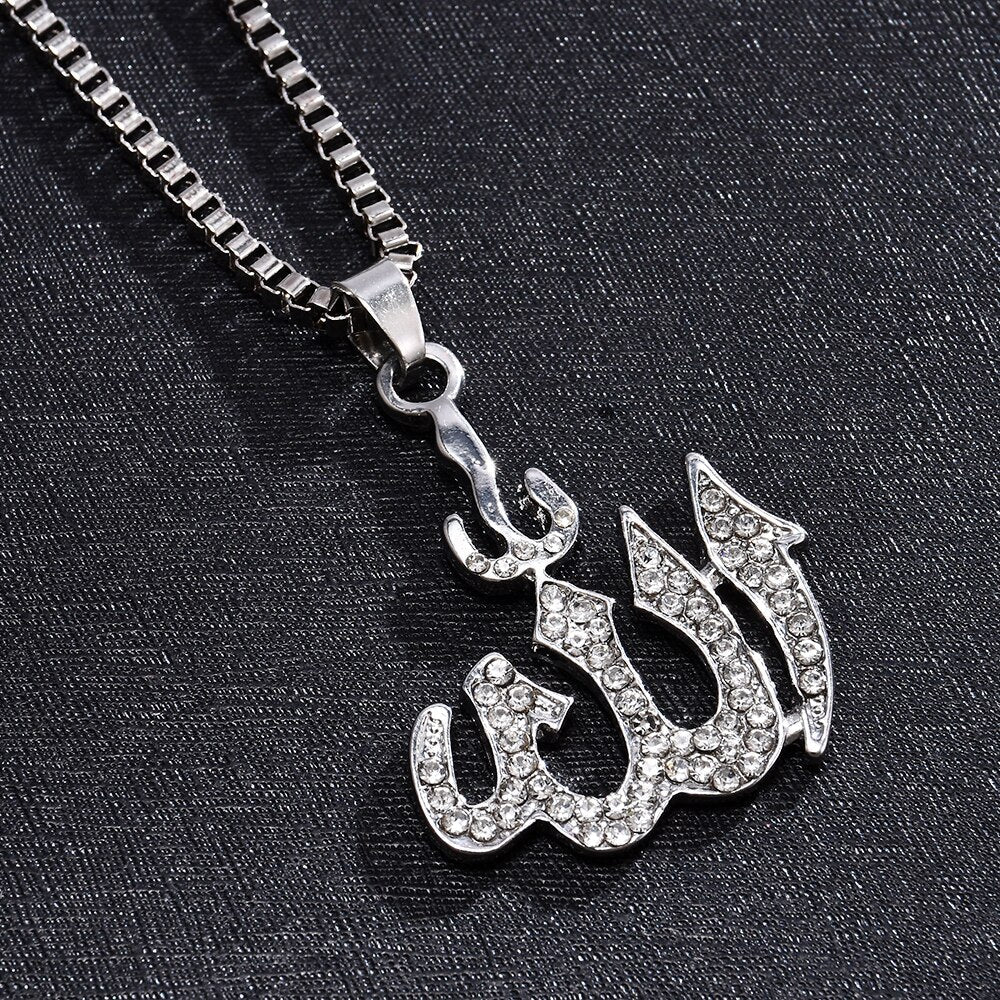 Collier Allah avec Strass