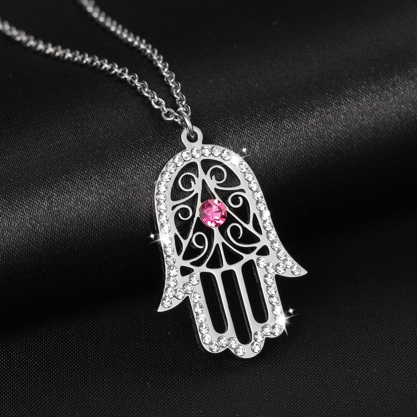 Collier Main de Fatma Rosa