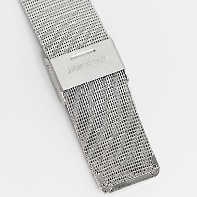 MEDINE - Montre Chiffre Arabe Argentée