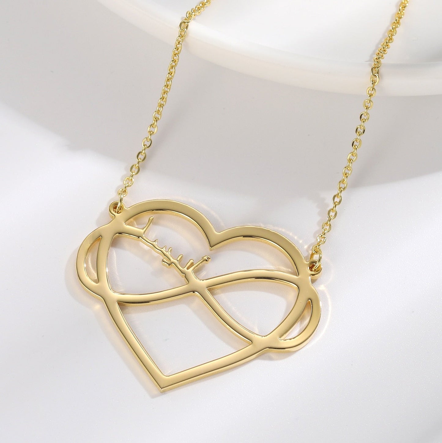 Collier Prénom Arabe Coeur