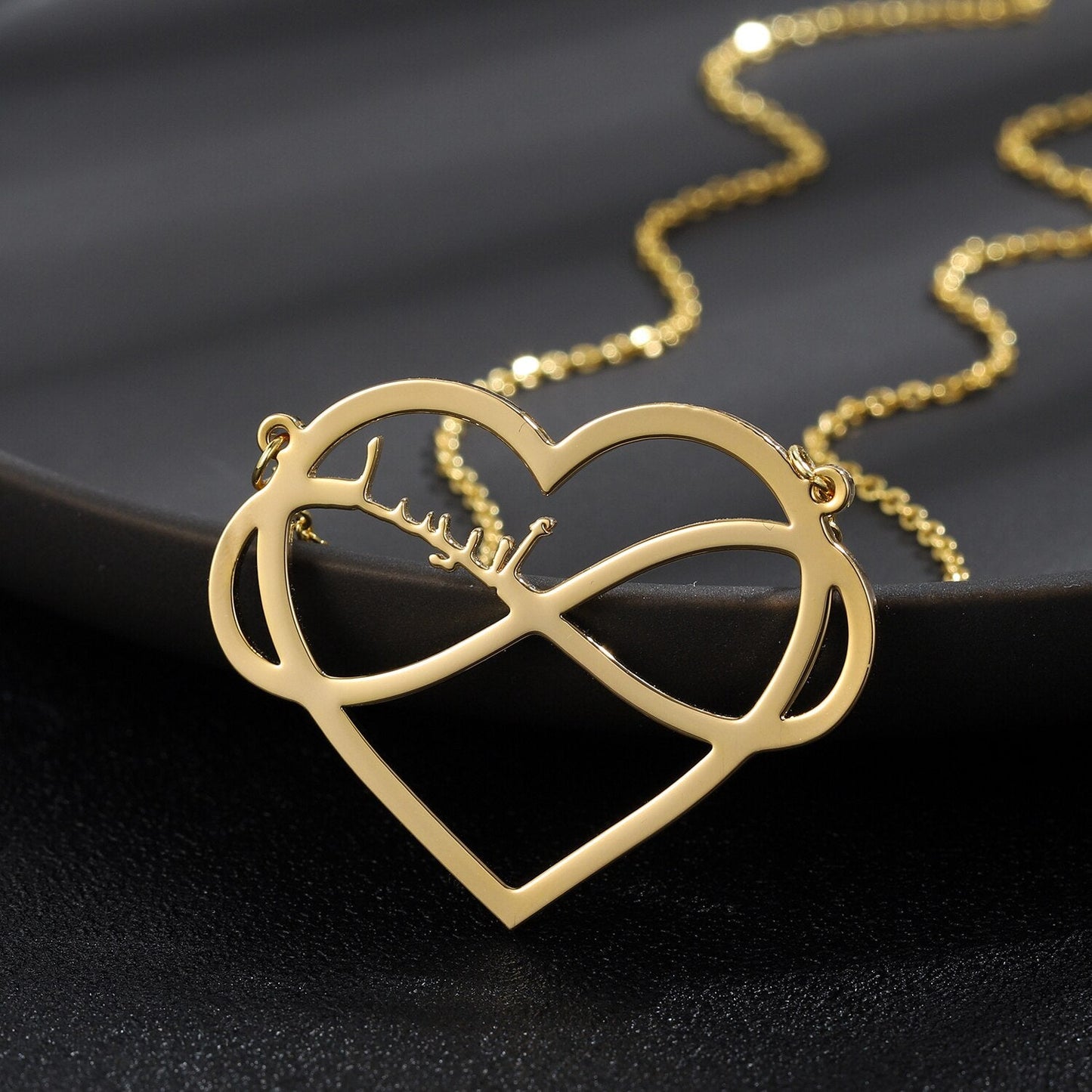 Collier Prénom Arabe Coeur