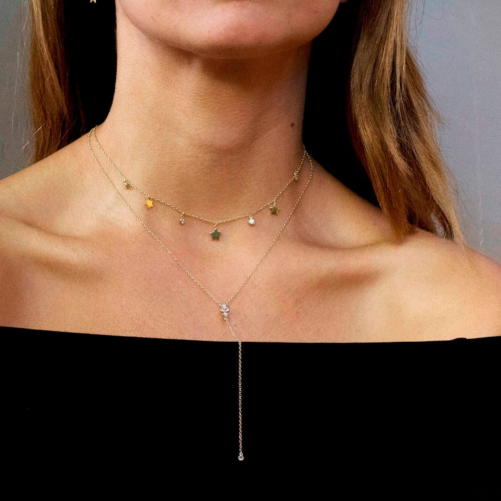 Collier Galaxy avec Strass