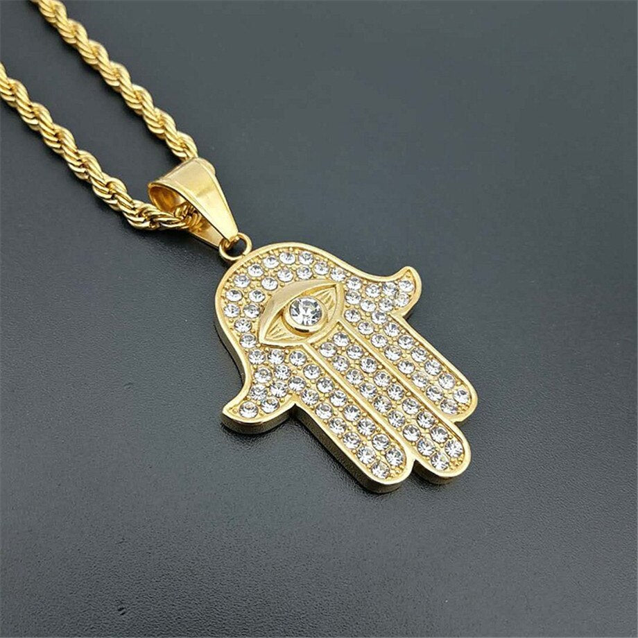 Collier Main de Fatma Or