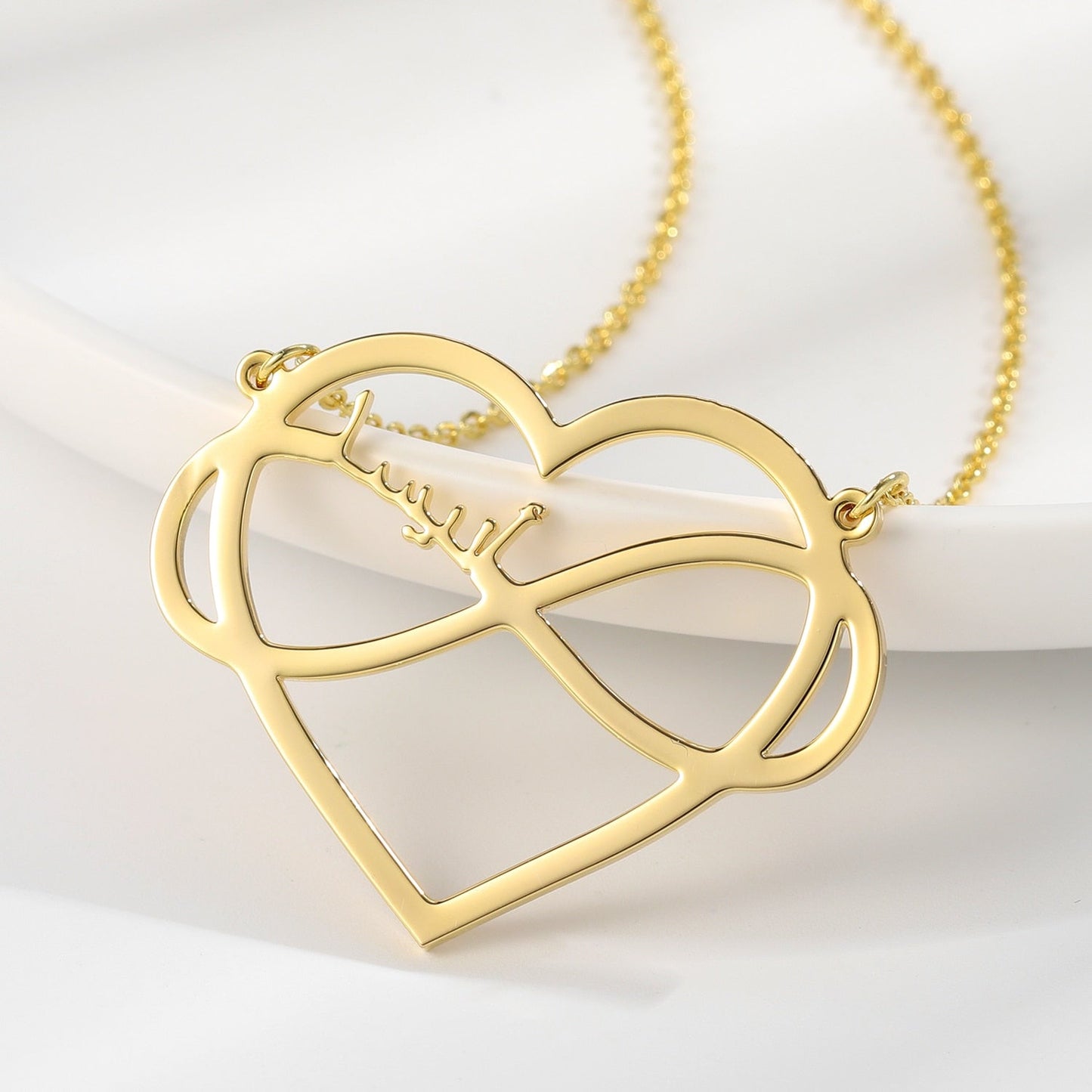 Collier Prénom Arabe Coeur