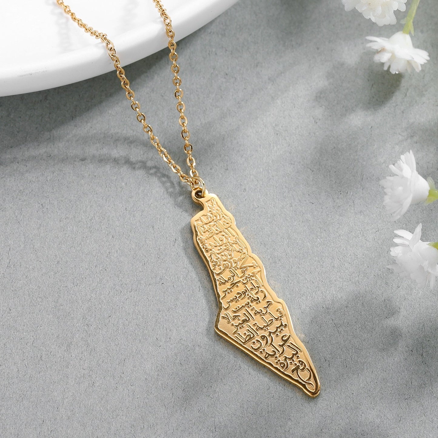 Collier Calligraphie Palestine