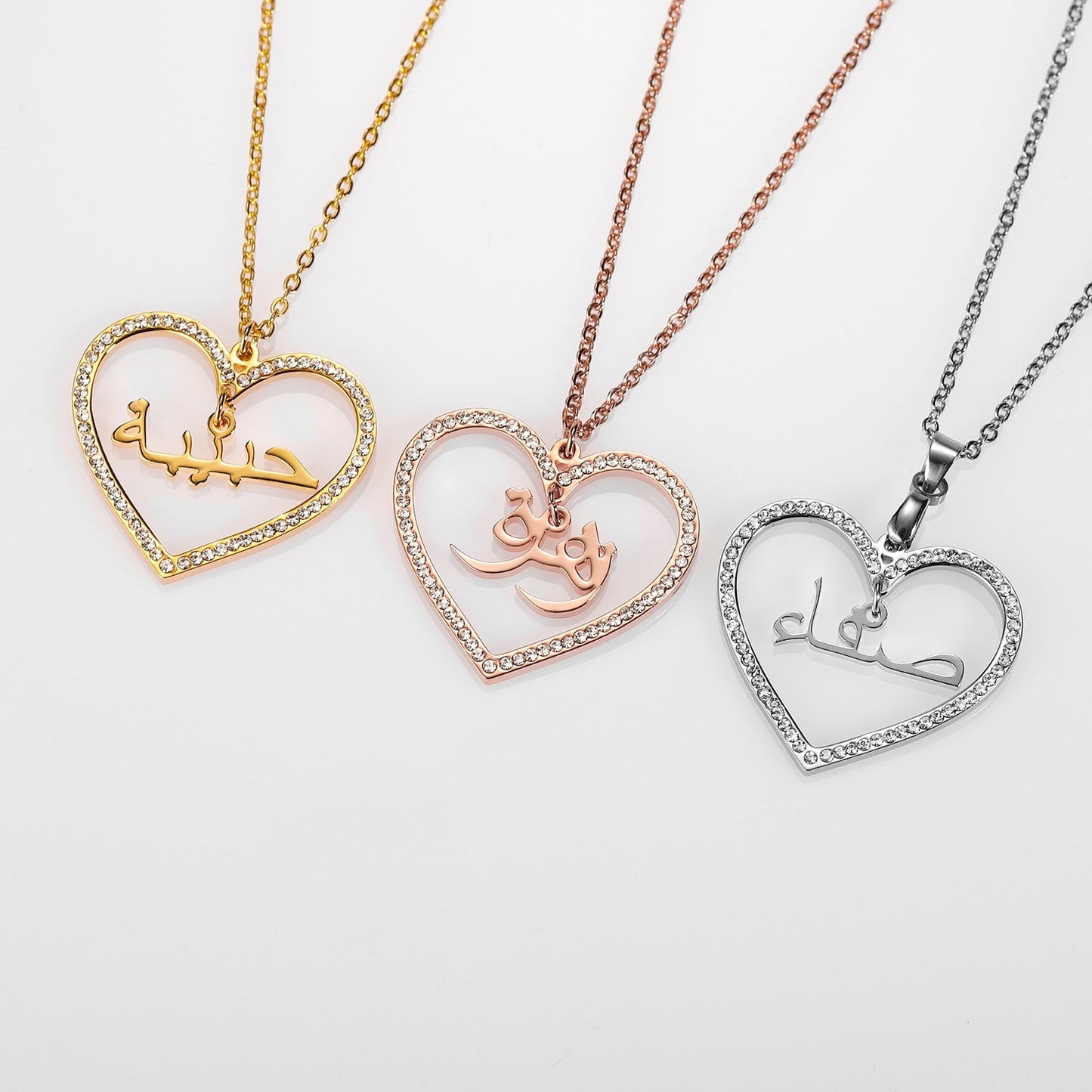 Collier Prénom Coeur avec Strass