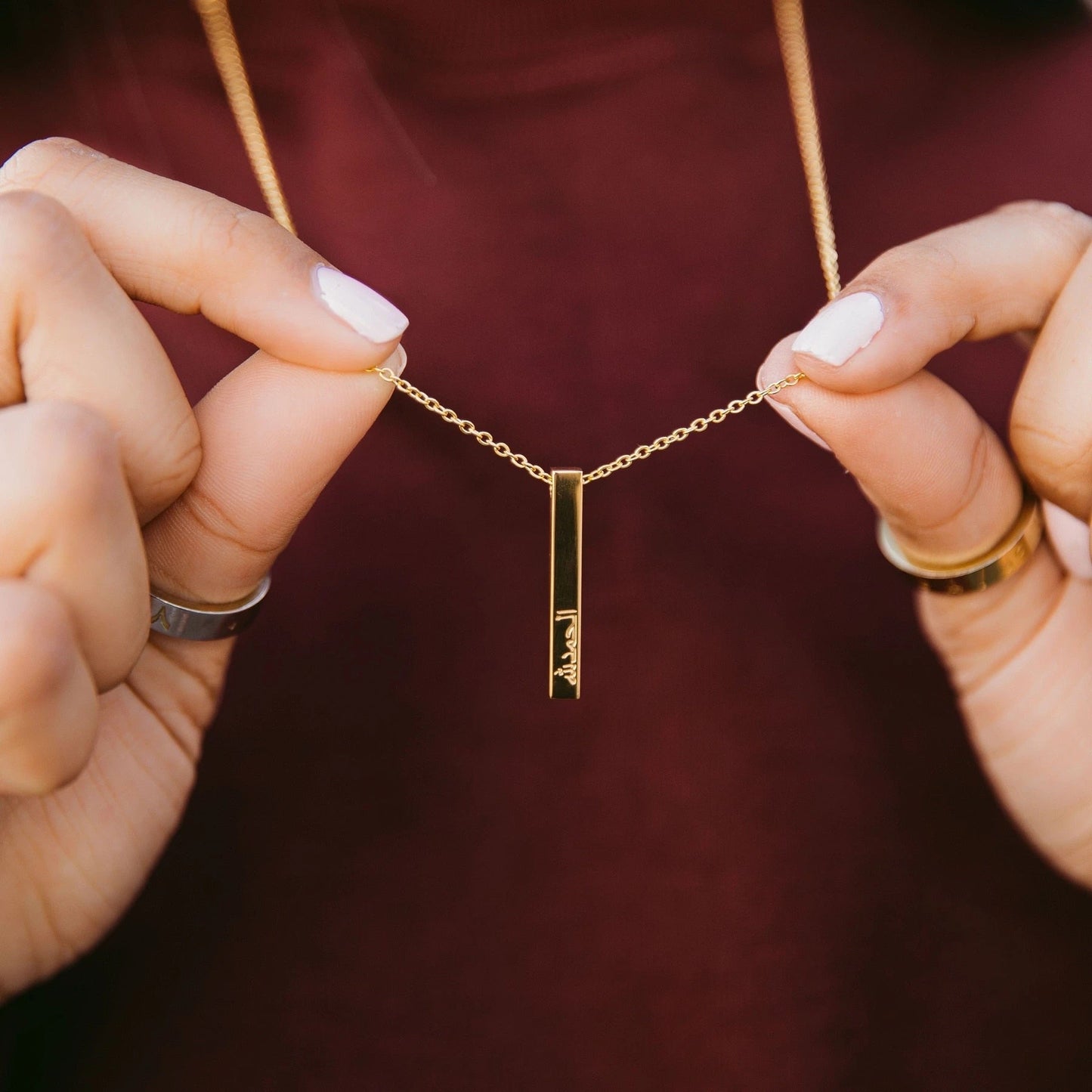 Collier Prénom Arabe 3D