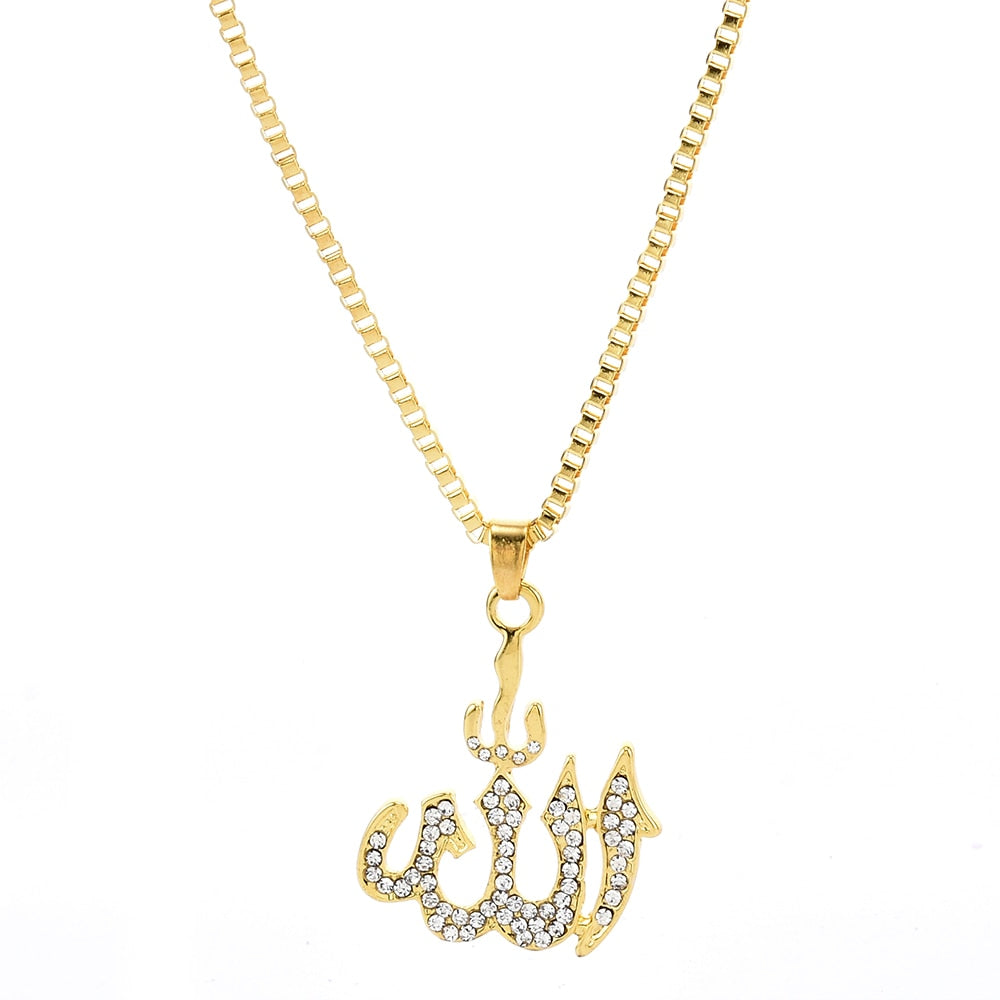 Collier Allah avec Strass