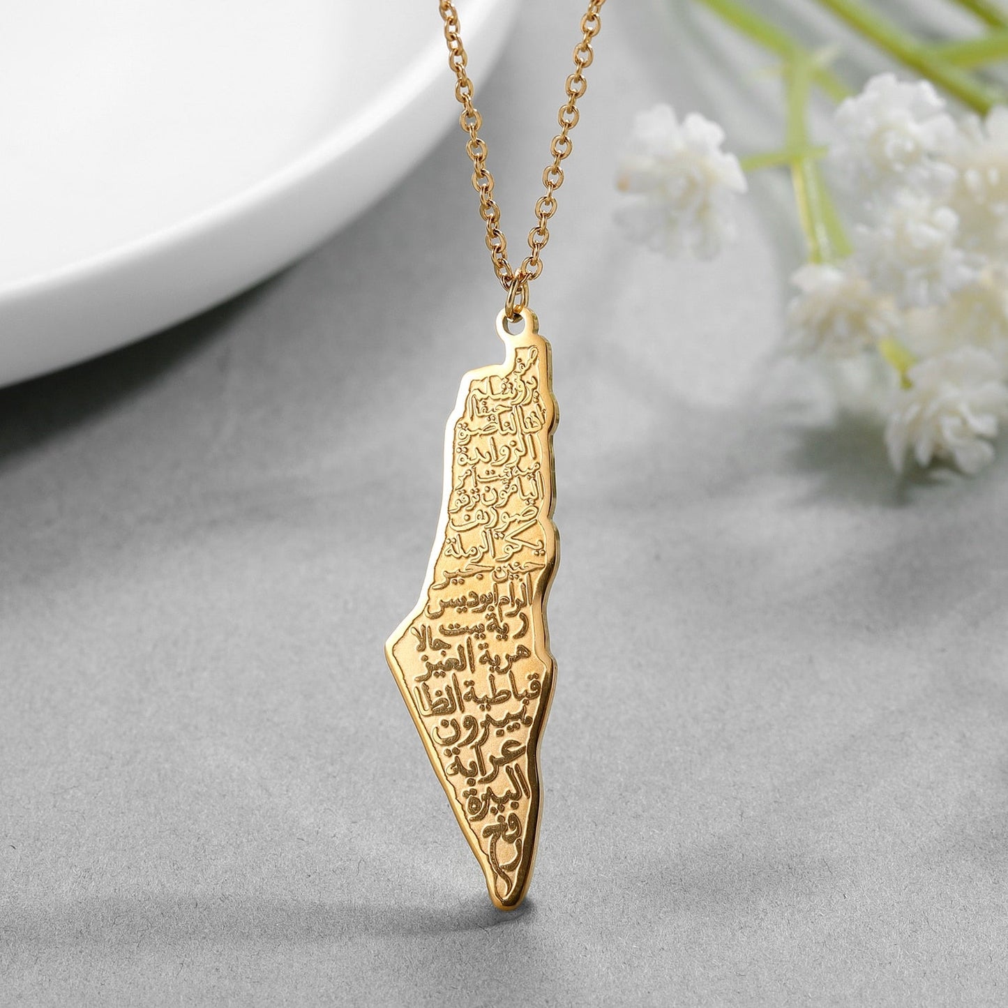 Collier Calligraphie Palestine