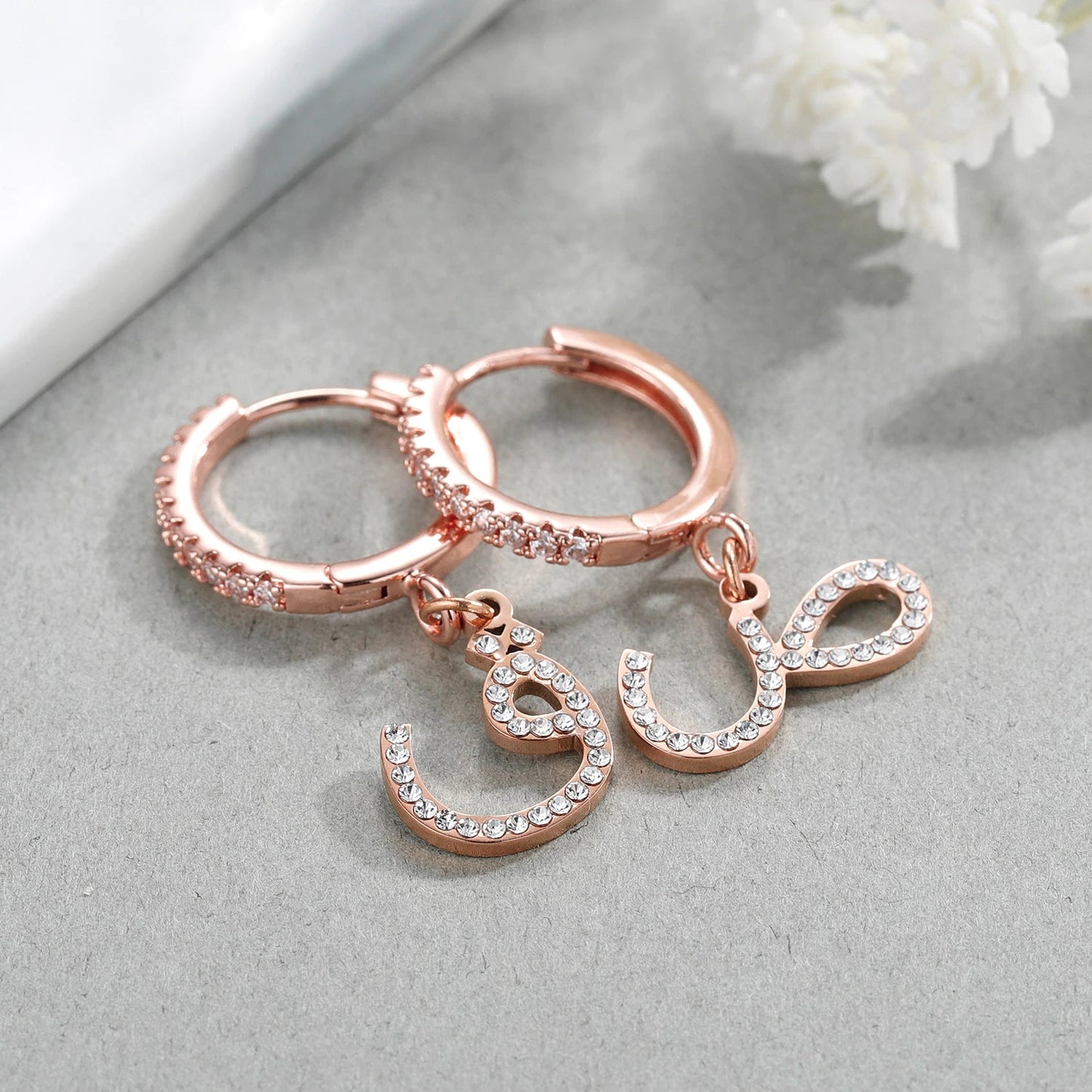 Boucles d'Oreilles Arabe avec Strass
