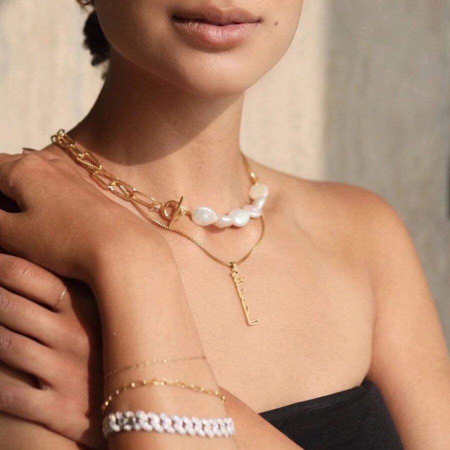 Collier Prénom Arabe Vertical