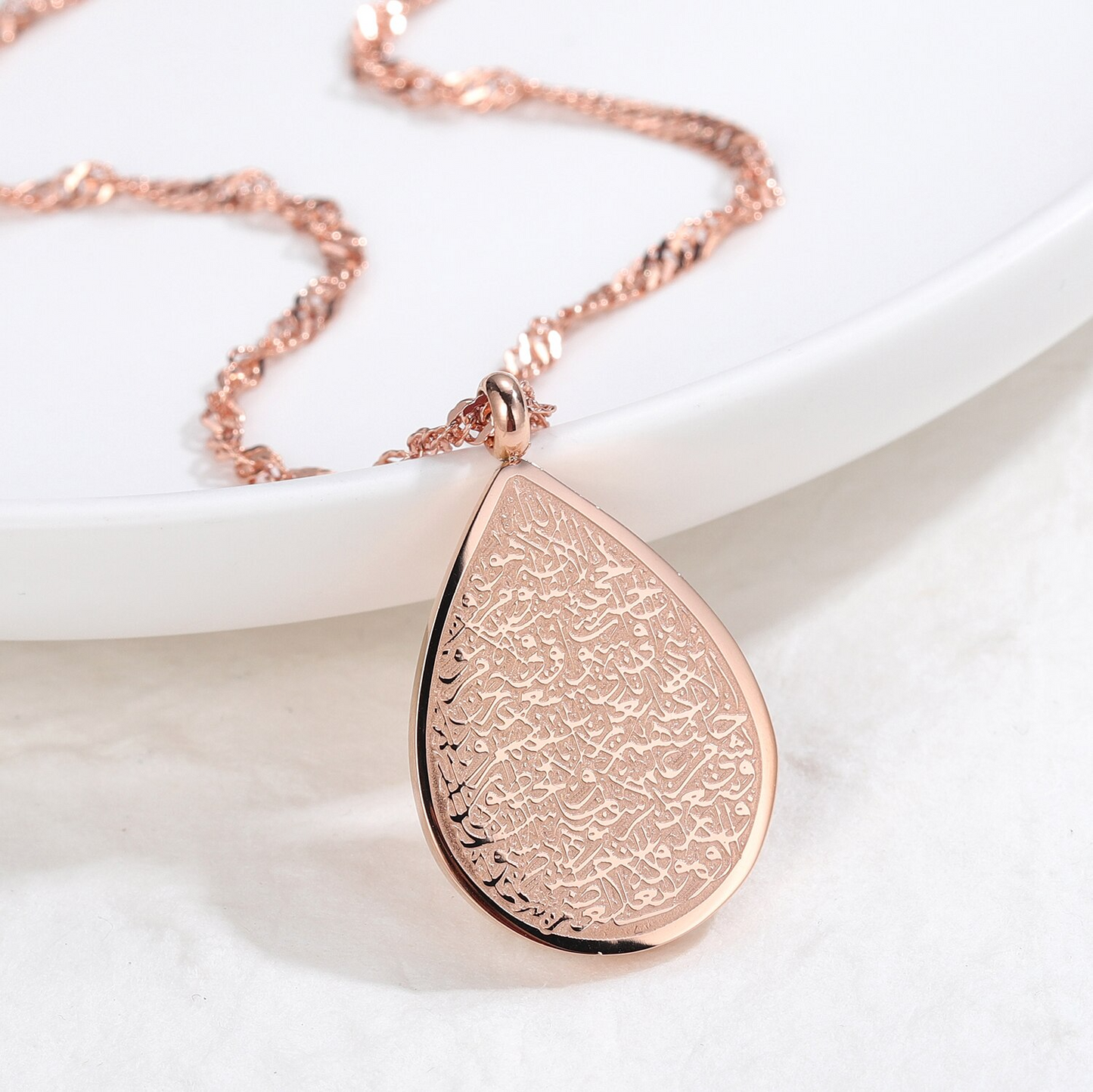 Collier Goutte Ayat Al Kursi