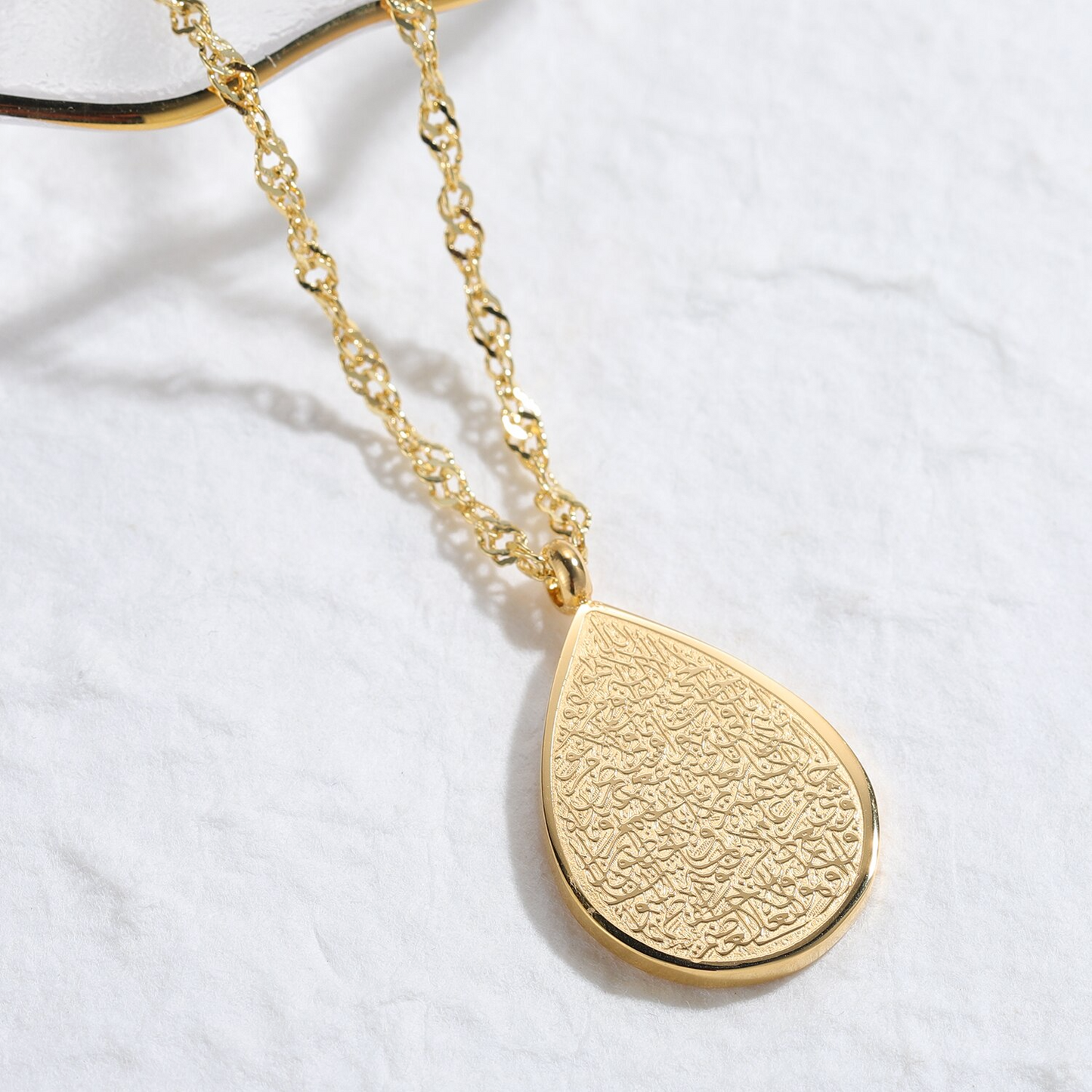 Collier Goutte Ayat Al Kursi
