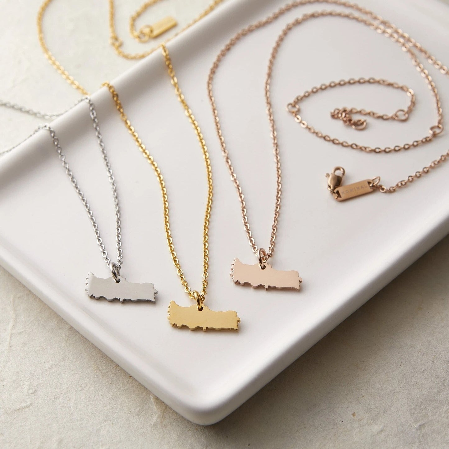 Collier Carte - Choisissez votre pays natal