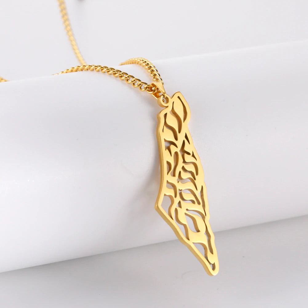 Collier Carte Palestine