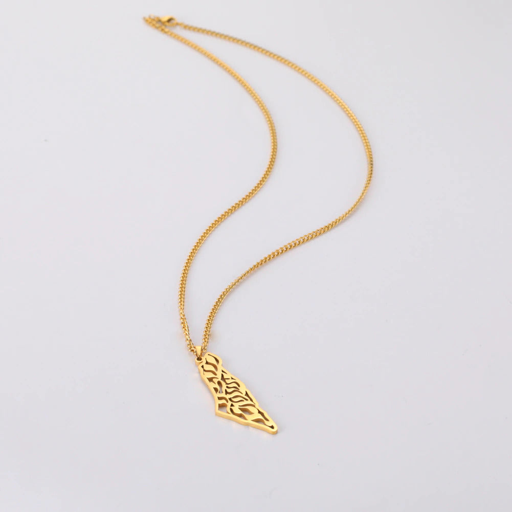 Collier Carte Palestine