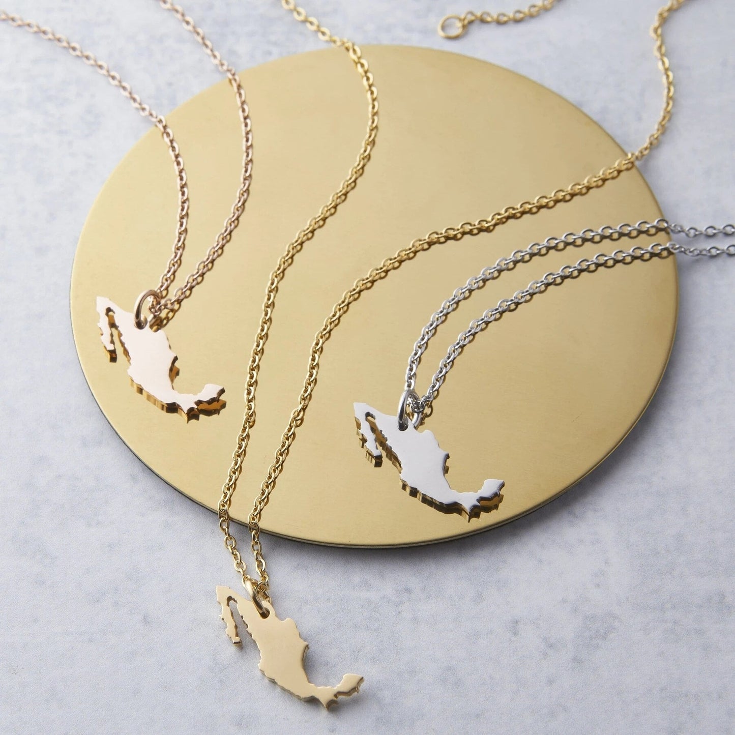 Collier Carte - Choisissez votre pays natal