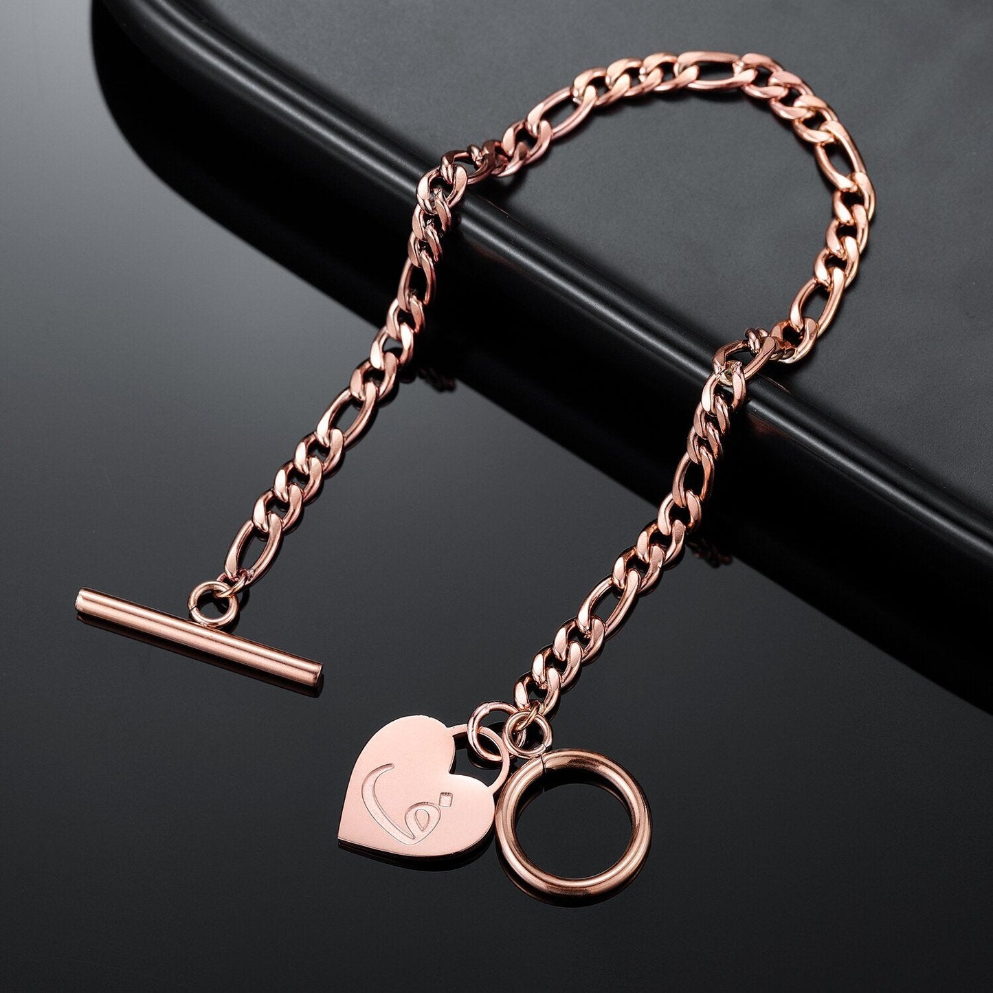 Bracelet Coeur avec Lettres Arabes