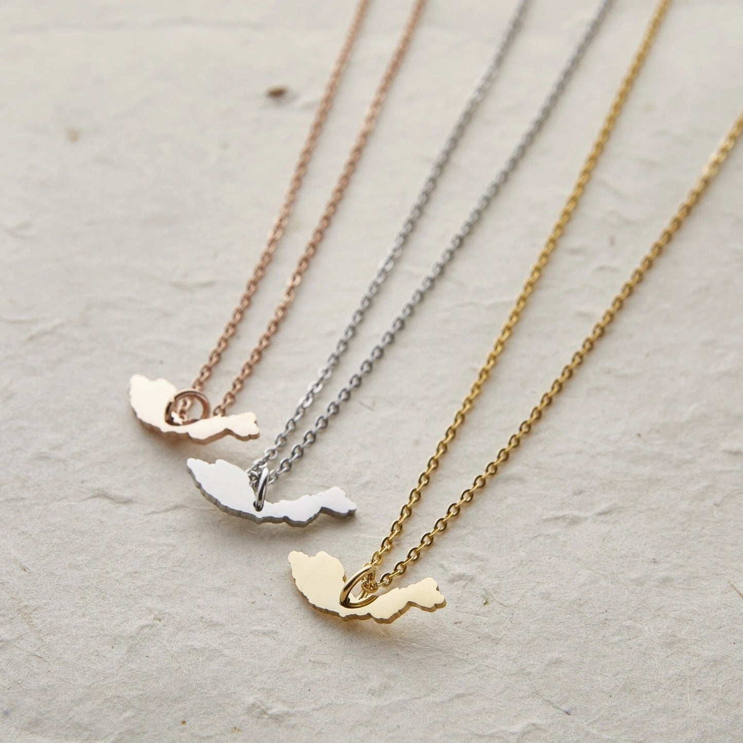Collier Carte - Choisissez votre pays natal
