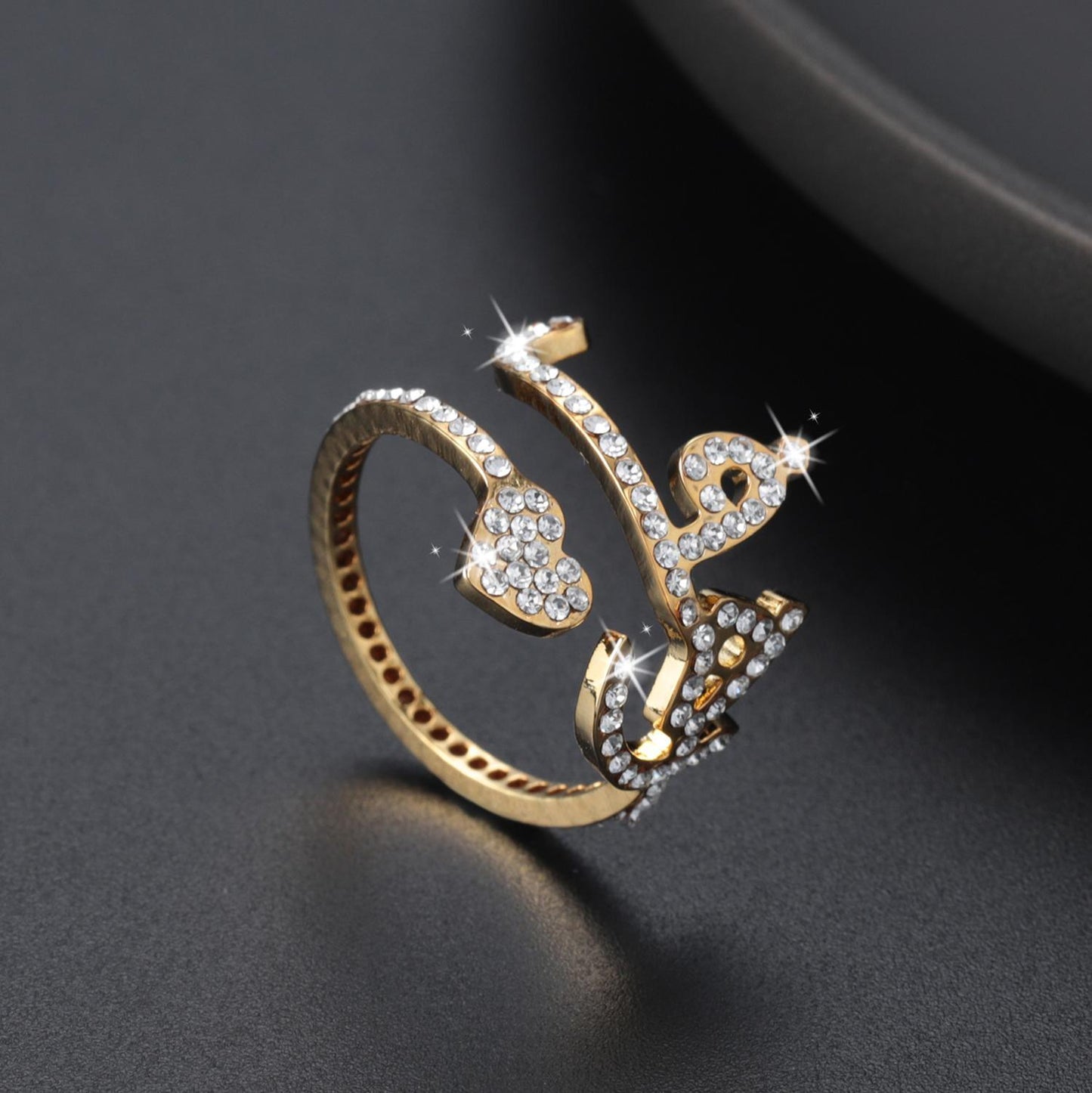 Bague Prénom Arabe avec Strass