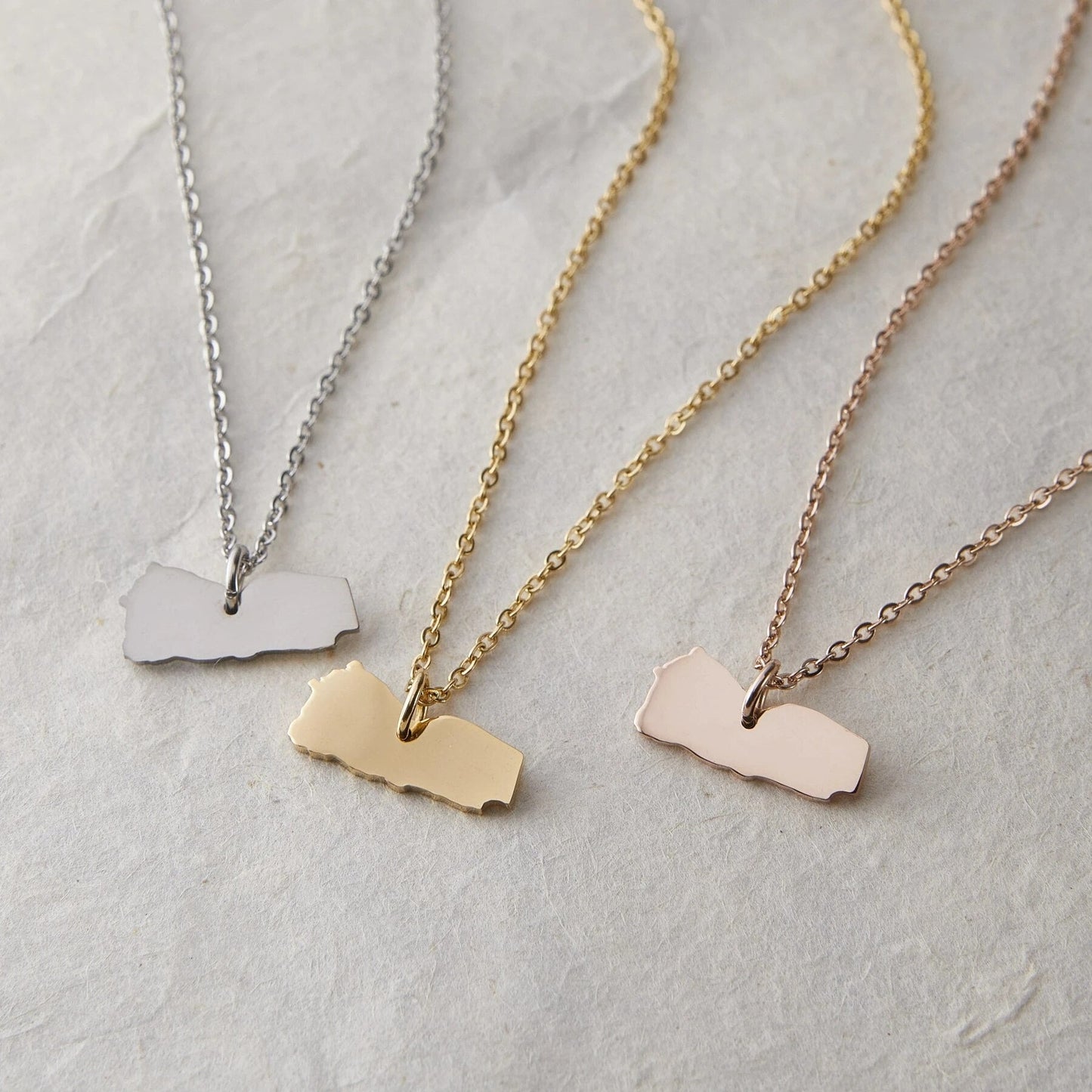 Collier Carte - Choisissez votre pays natal