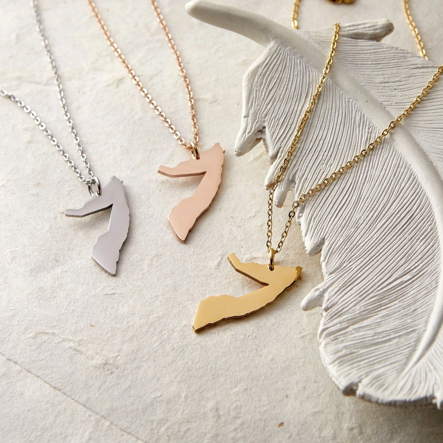 Collier Carte - Choisissez votre pays natal