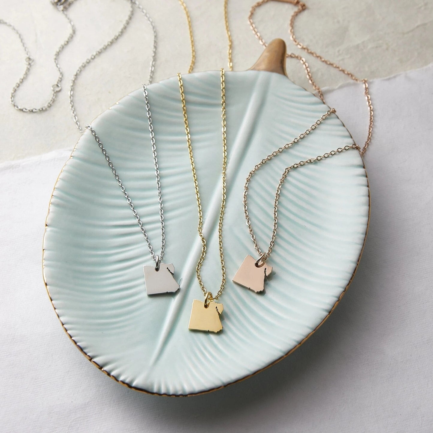 Collier Carte - Choisissez votre pays natal