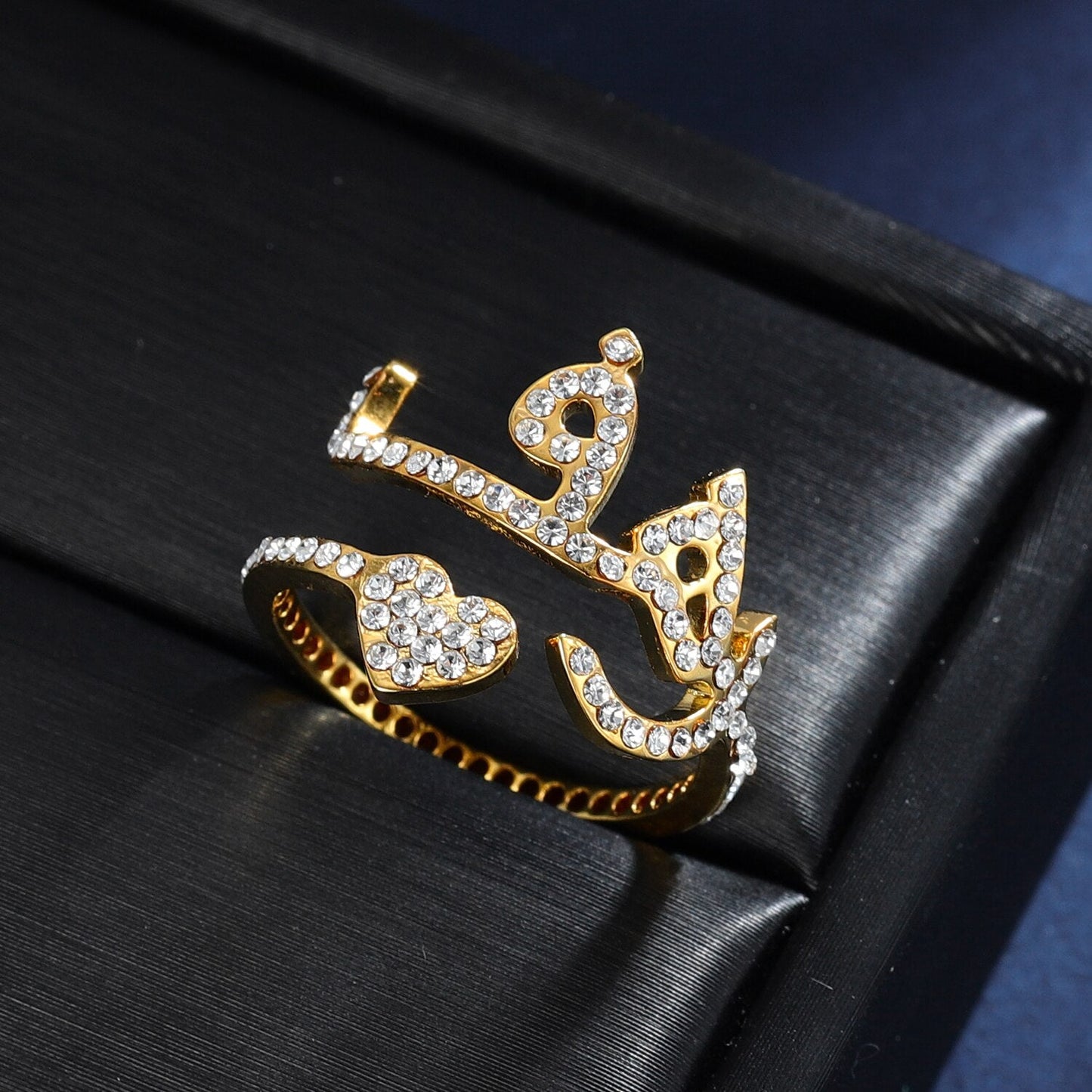 Bague Prénom Arabe avec Strass