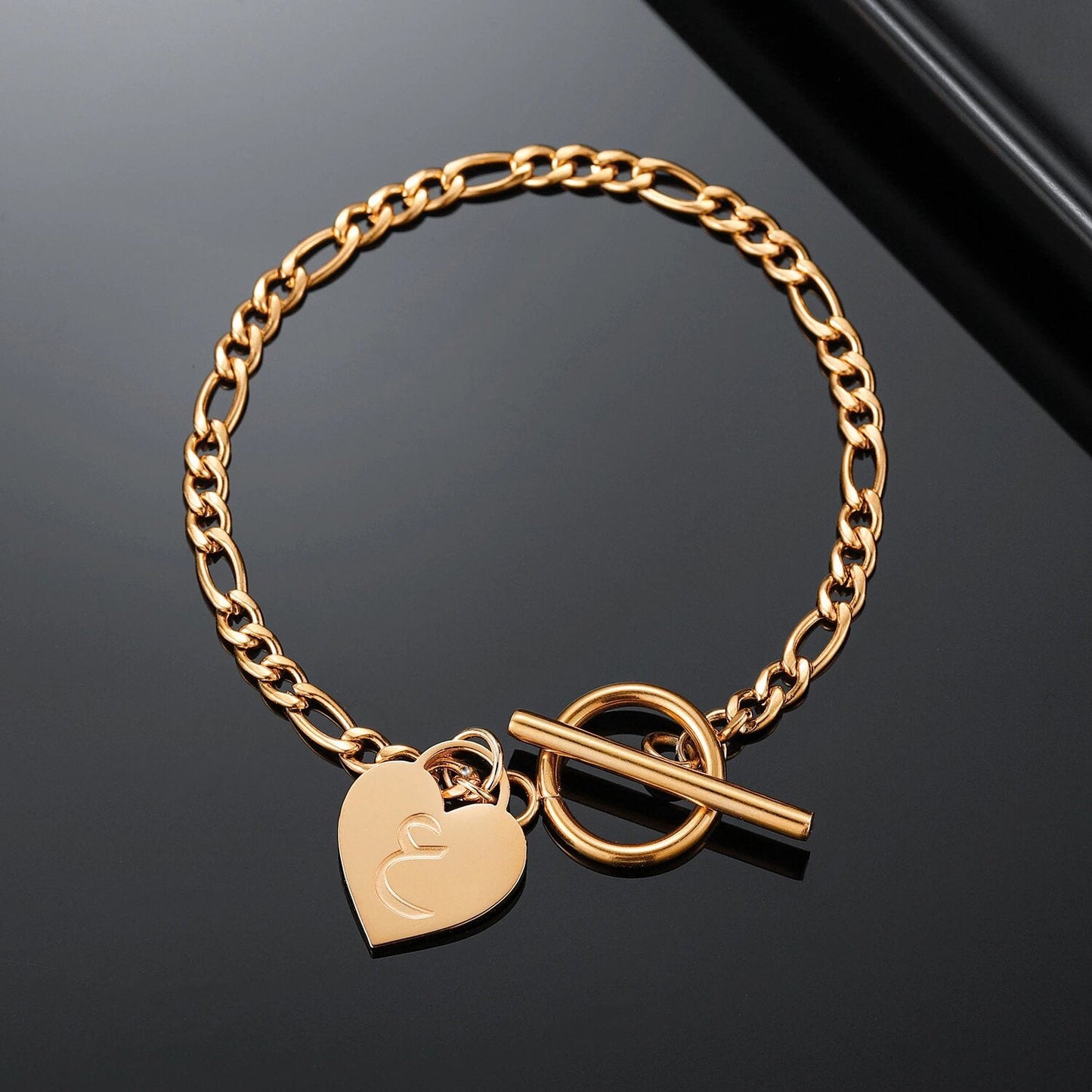 Bracelet Coeur avec Lettres Arabes