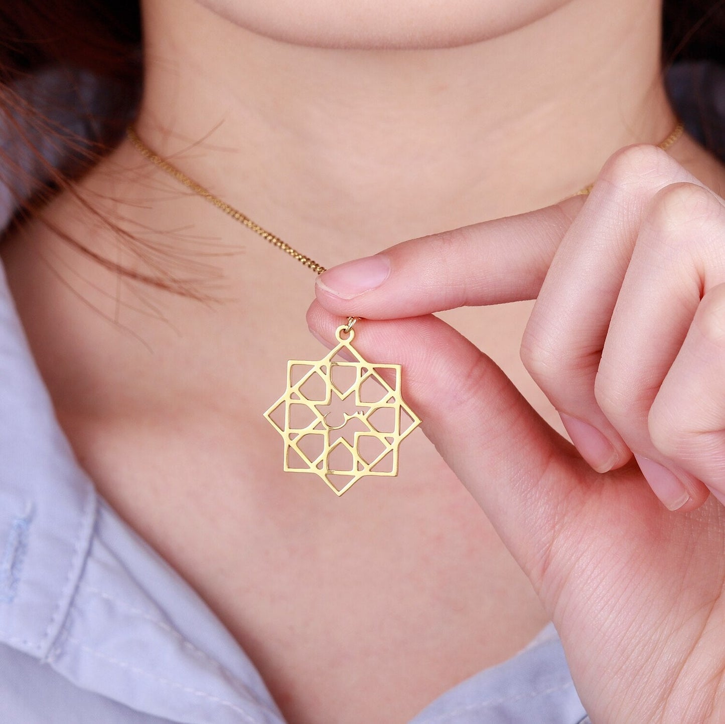 Collier Lettres Arabes - HANDASIUN