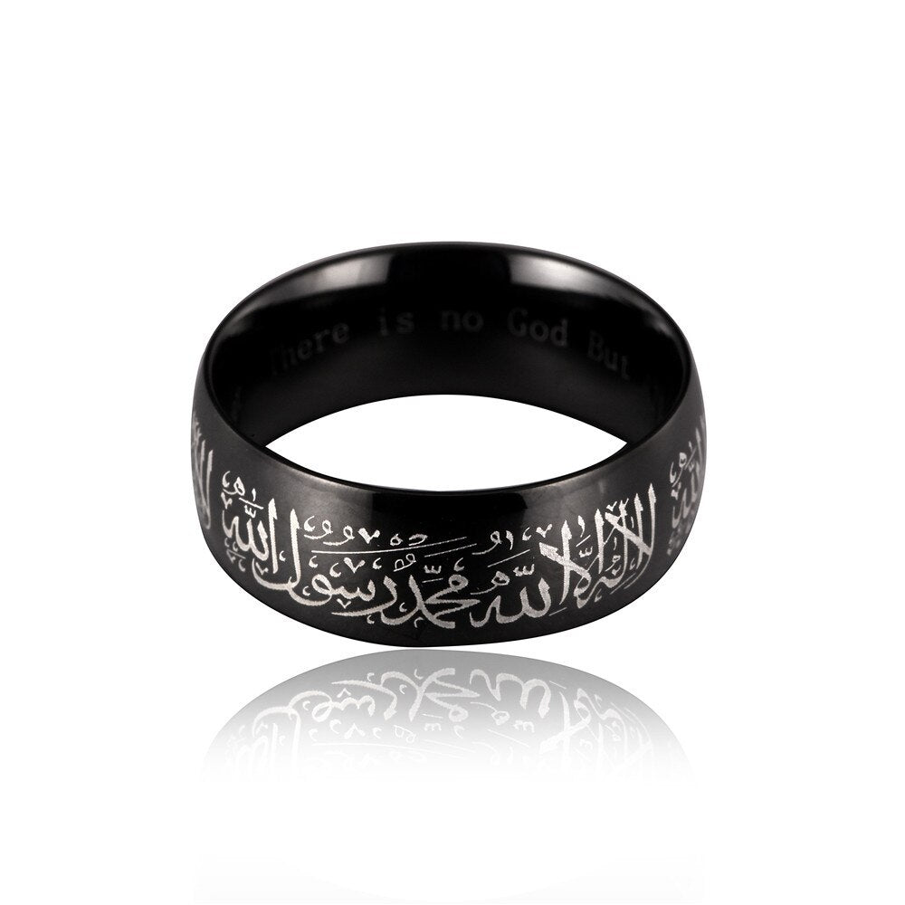 Bague Islam Shahada - Noir
