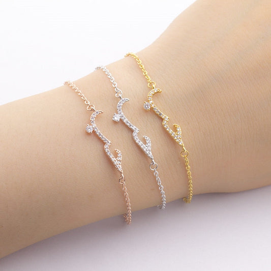 Bracelet Amour avec Strass - HUB