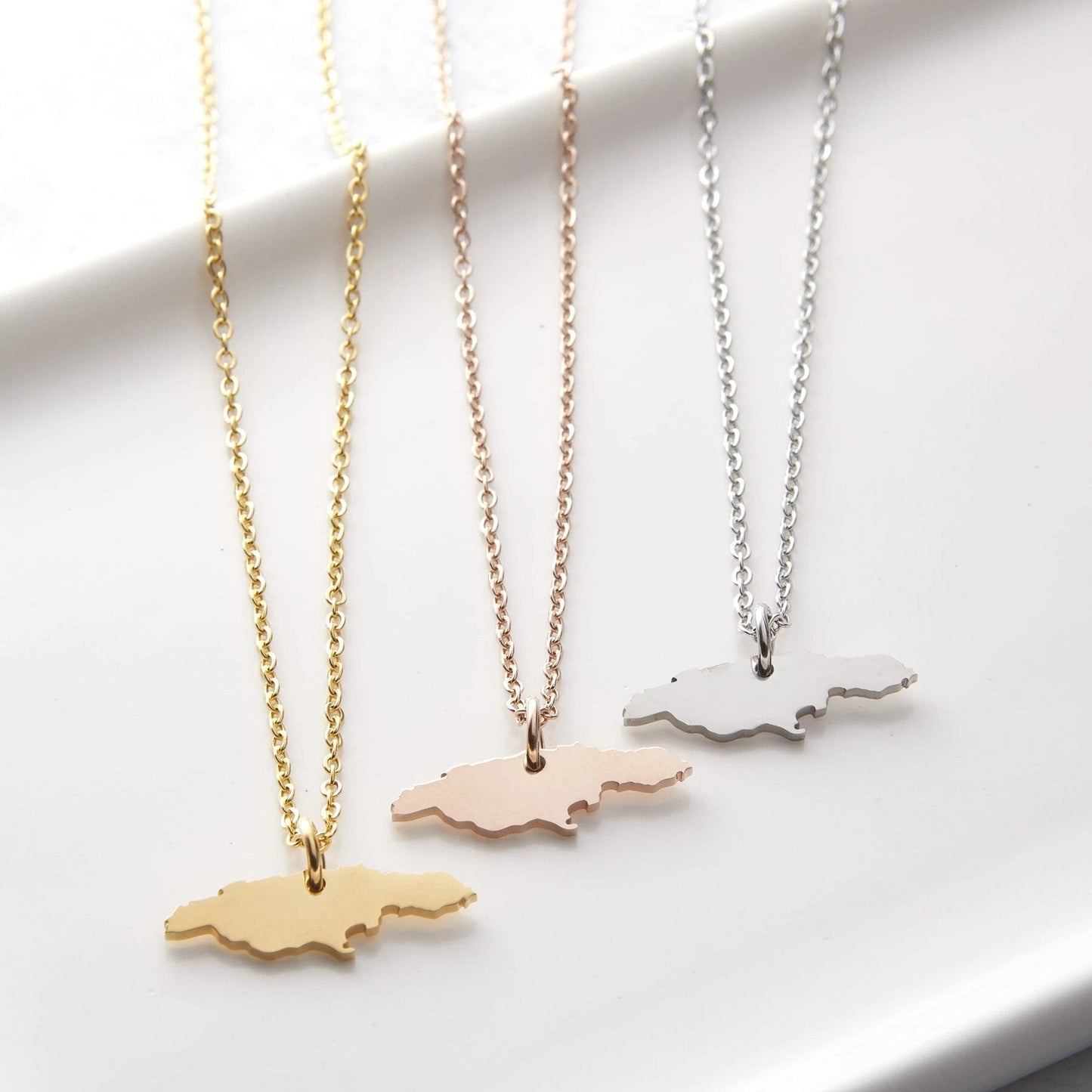 Collier Carte - Choisissez votre pays natal