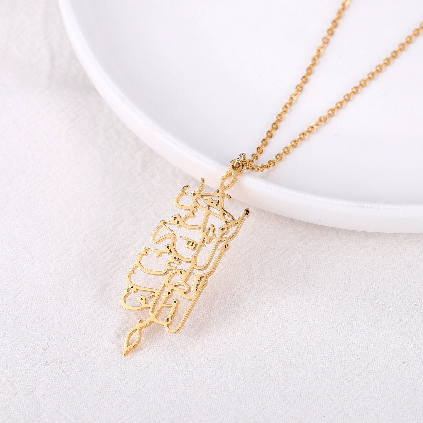 Collier Calligraphie  "Souvenir"