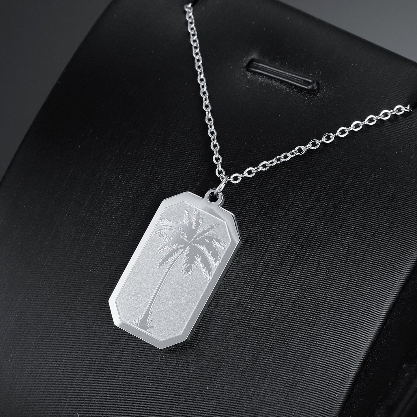 Collier Palmier Or
