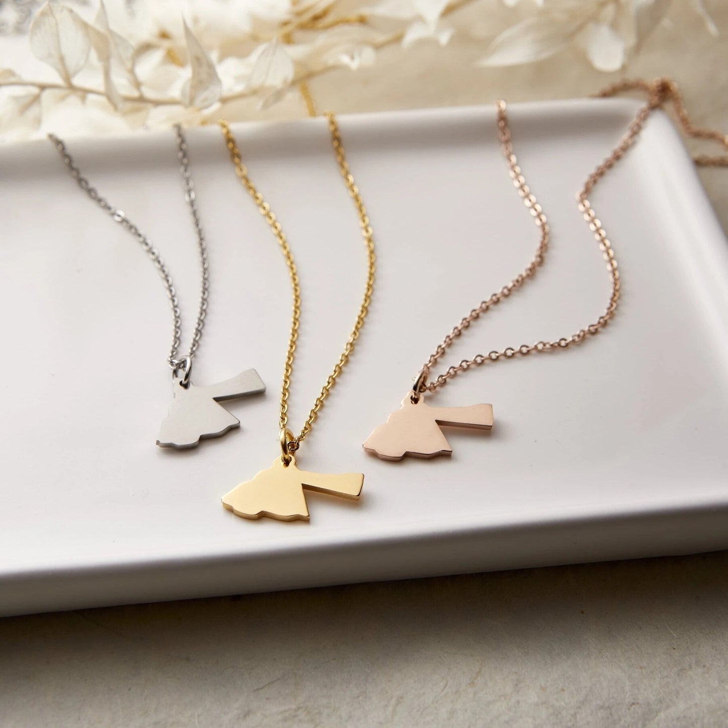Collier Carte - Choisissez votre pays natal